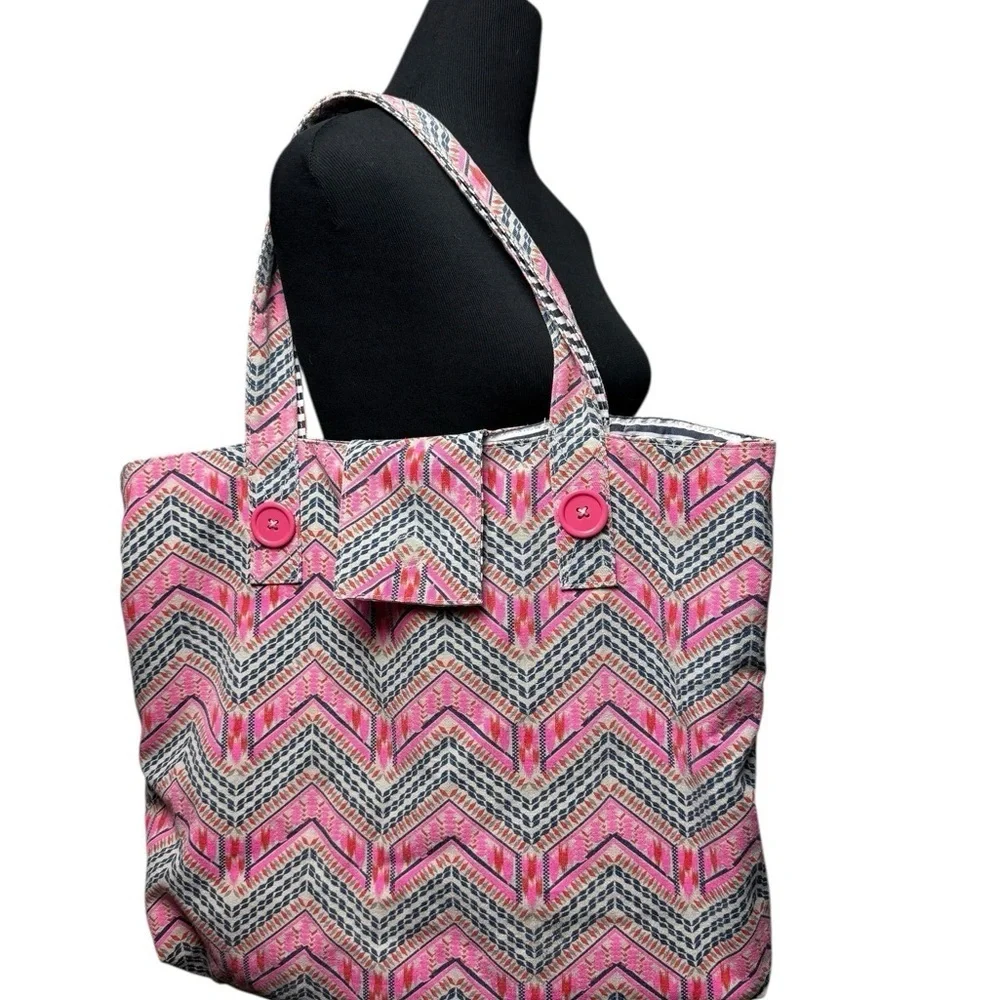 Reversible Large Beach Shopping Tote Shoulder Bag Nautical Boat Market Cotton